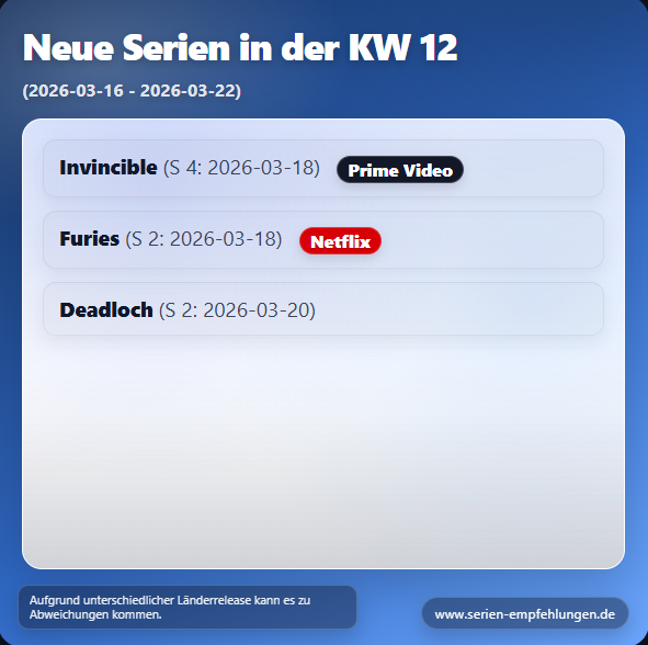 New series in week 12