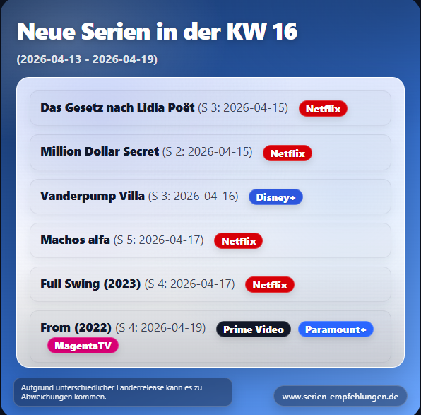 New series in week 16