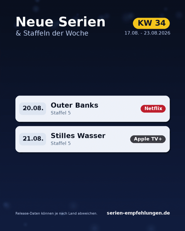 Neue Serien 2026 KW 34